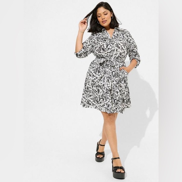 Torrid Mini Poplin Shirtdress - Picture 5 of 8